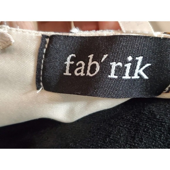 Fab'rik Womens Multi Floral Polyester Sleeveless V Neck Knee Length Dress Small - Picture 9 of 13